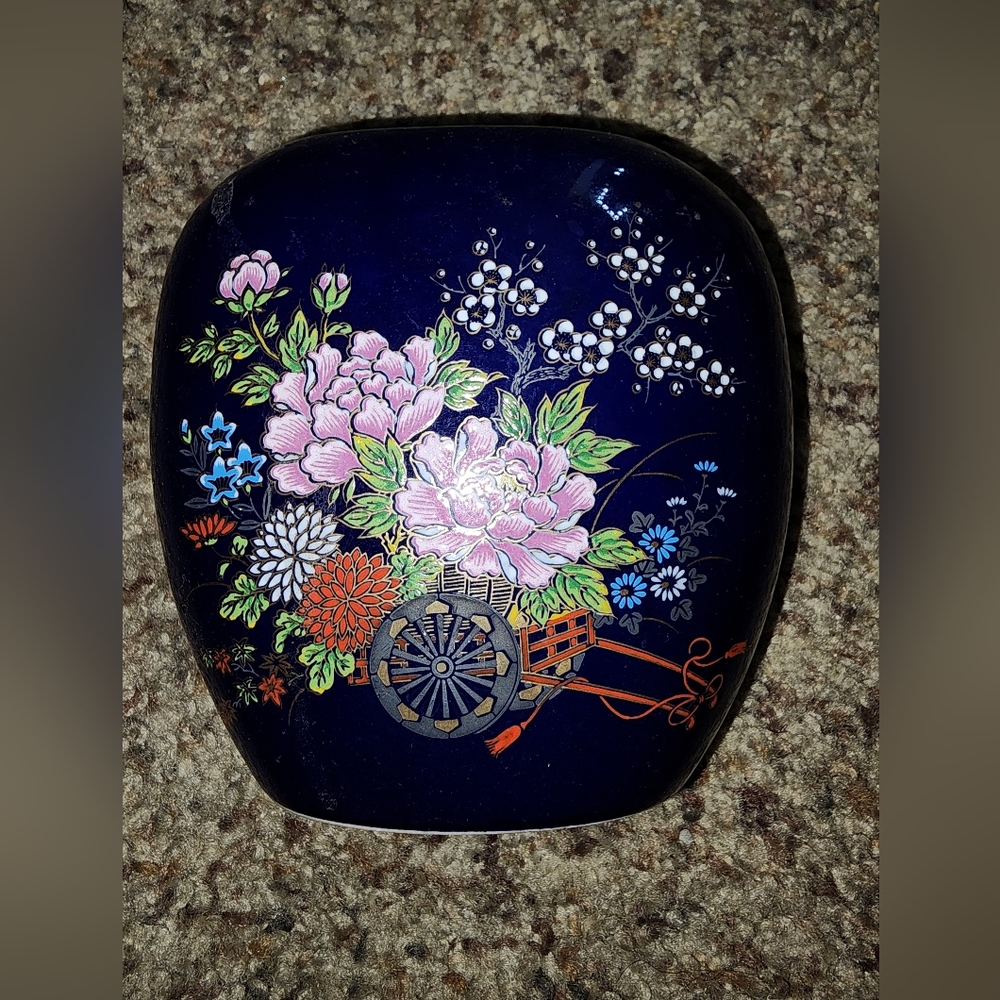 Antique floral vase